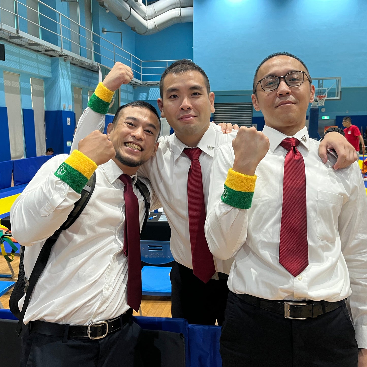 Basico Fightwear 巴西柔術 裁判護腕 Referee Wrist Band 黃/綠拼色 One Size 男女通用