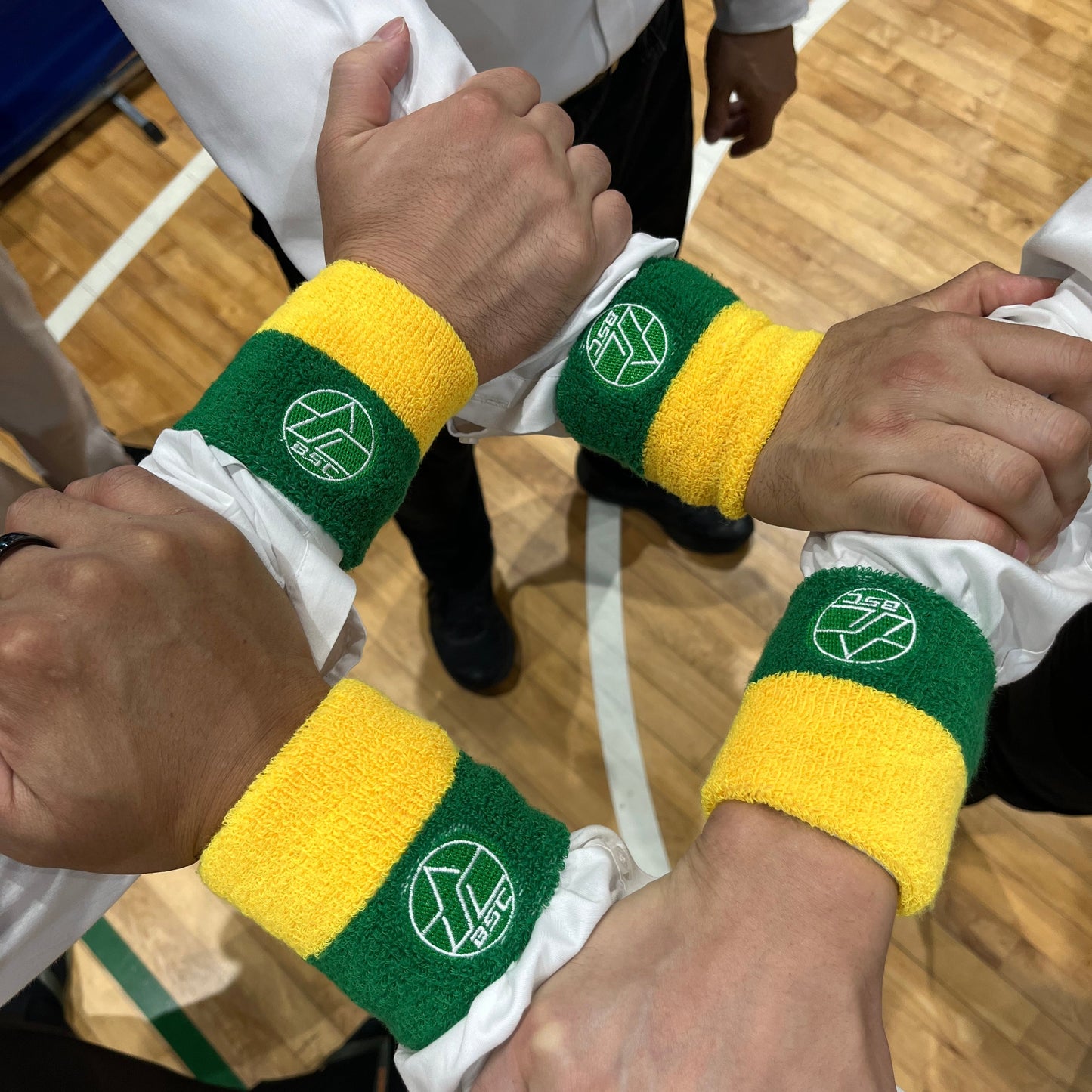 Basico Fightwear 巴西柔術 裁判護腕 Referee Wrist Band 黃/綠拼色 One Size 男女通用