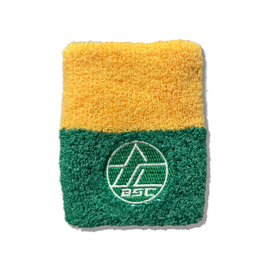 Basico Fightwear 巴西柔術 裁判護腕 Referee Wrist Band 黃/綠拼色 One Size 男女通用